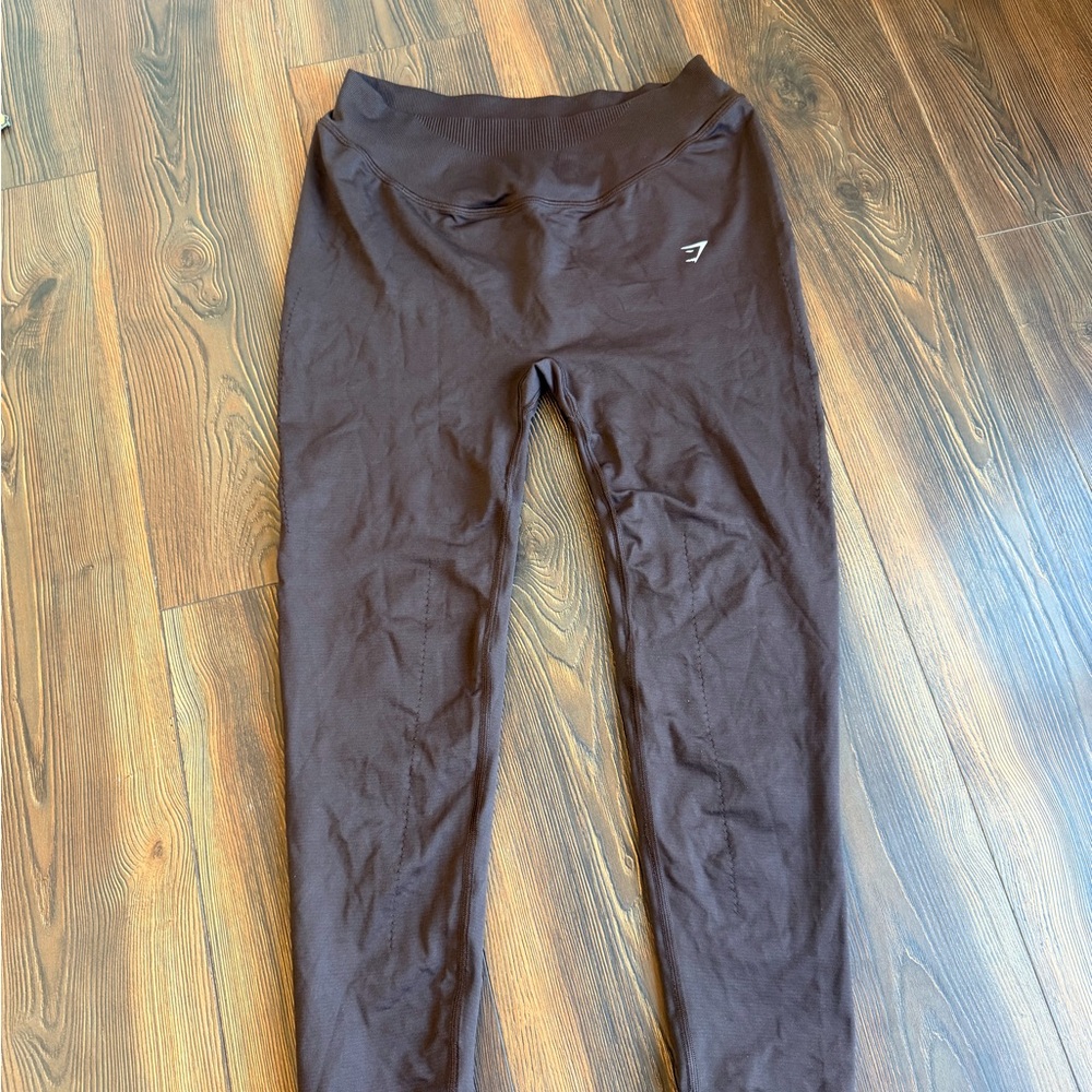 Gymshark Dark Brown SWEAT SEAMLESS LEGGINGS XXL - Picture 4 of 9